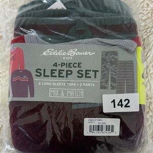 Eddie Bauer Kids 4-Piece Sleep Set - Red, Gray, Green